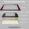 Framerly - North Carolina State University 14"w x 11"h Diploma Frame - Fits a bachelor's, master's and phd - Gold Embossed Diploma Frame - Cherry Moulding with Black and Red Matting